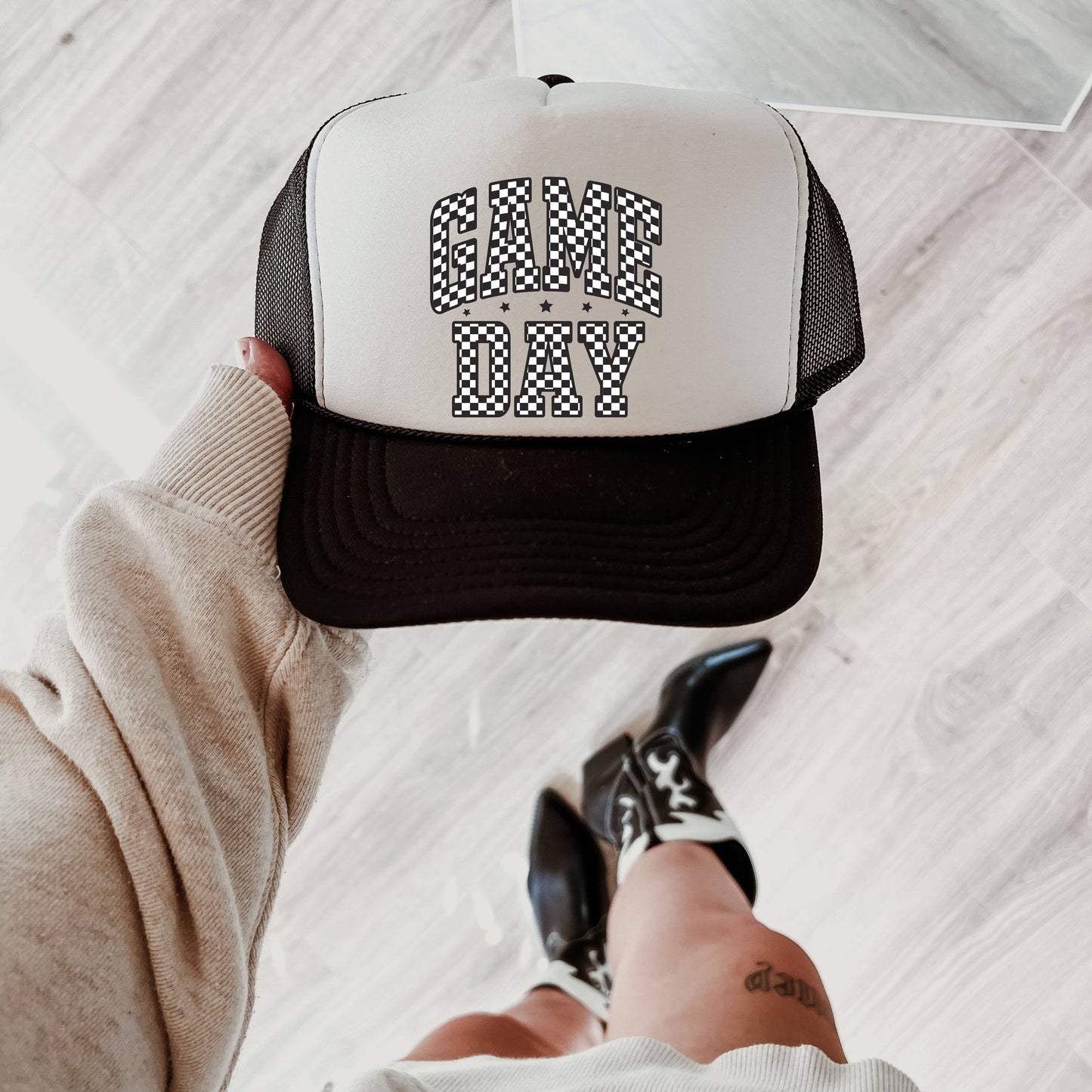 Game Day Trucker Hat BLK