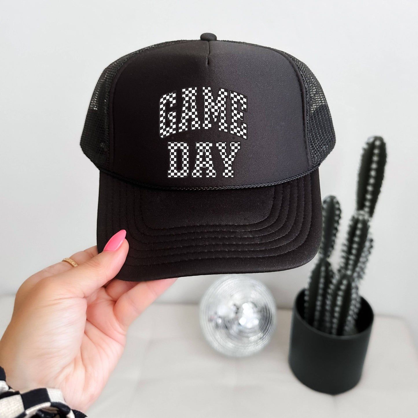 Game Day Trucker Hat BLK