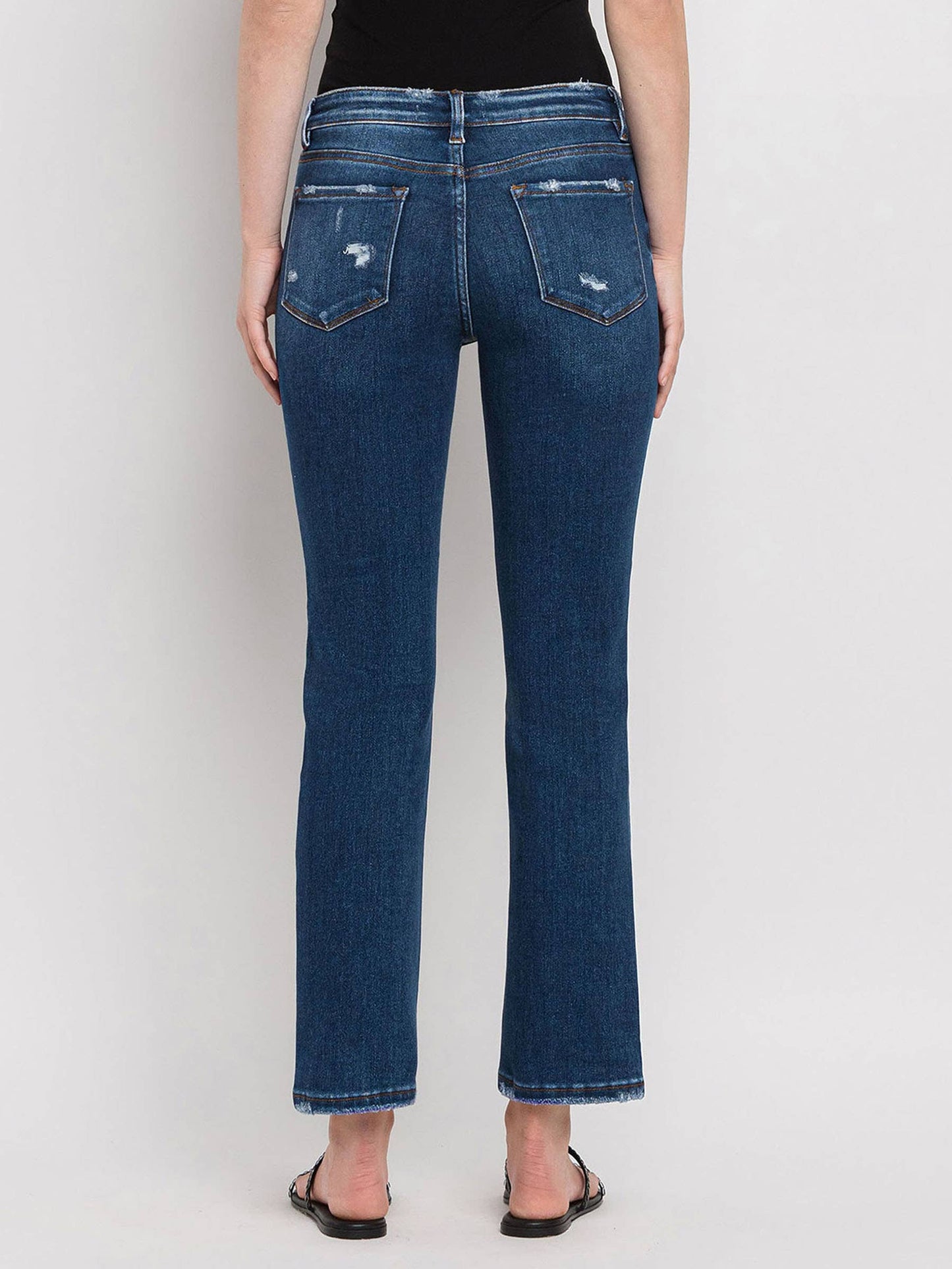 MID RISE ANKLE SLIM STRAIGHT