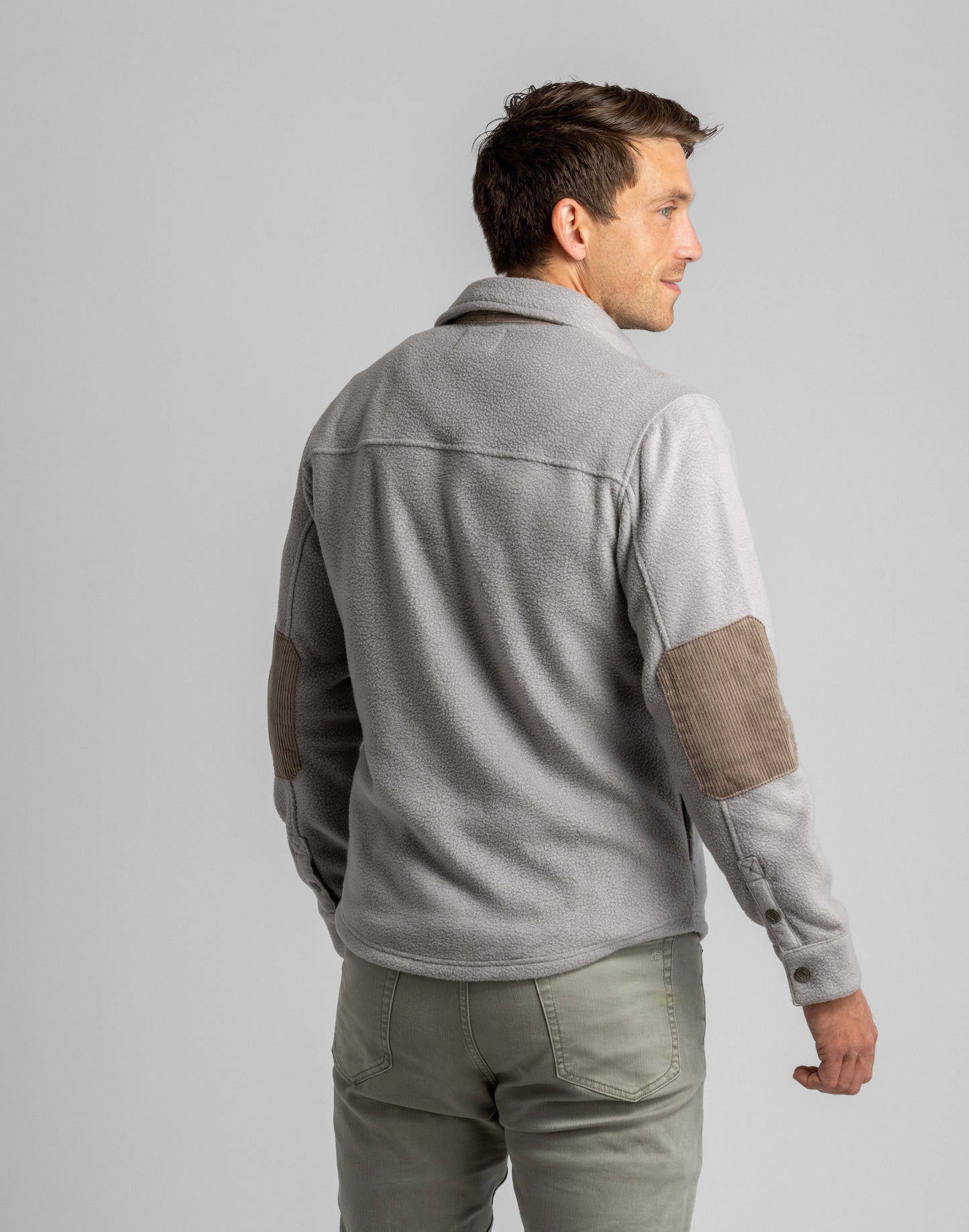 Bear Pebbled Fleece Shirt Jacket