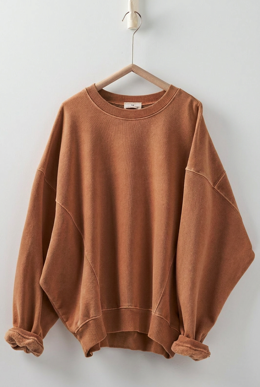 Elevated Crew Neck/Toffee