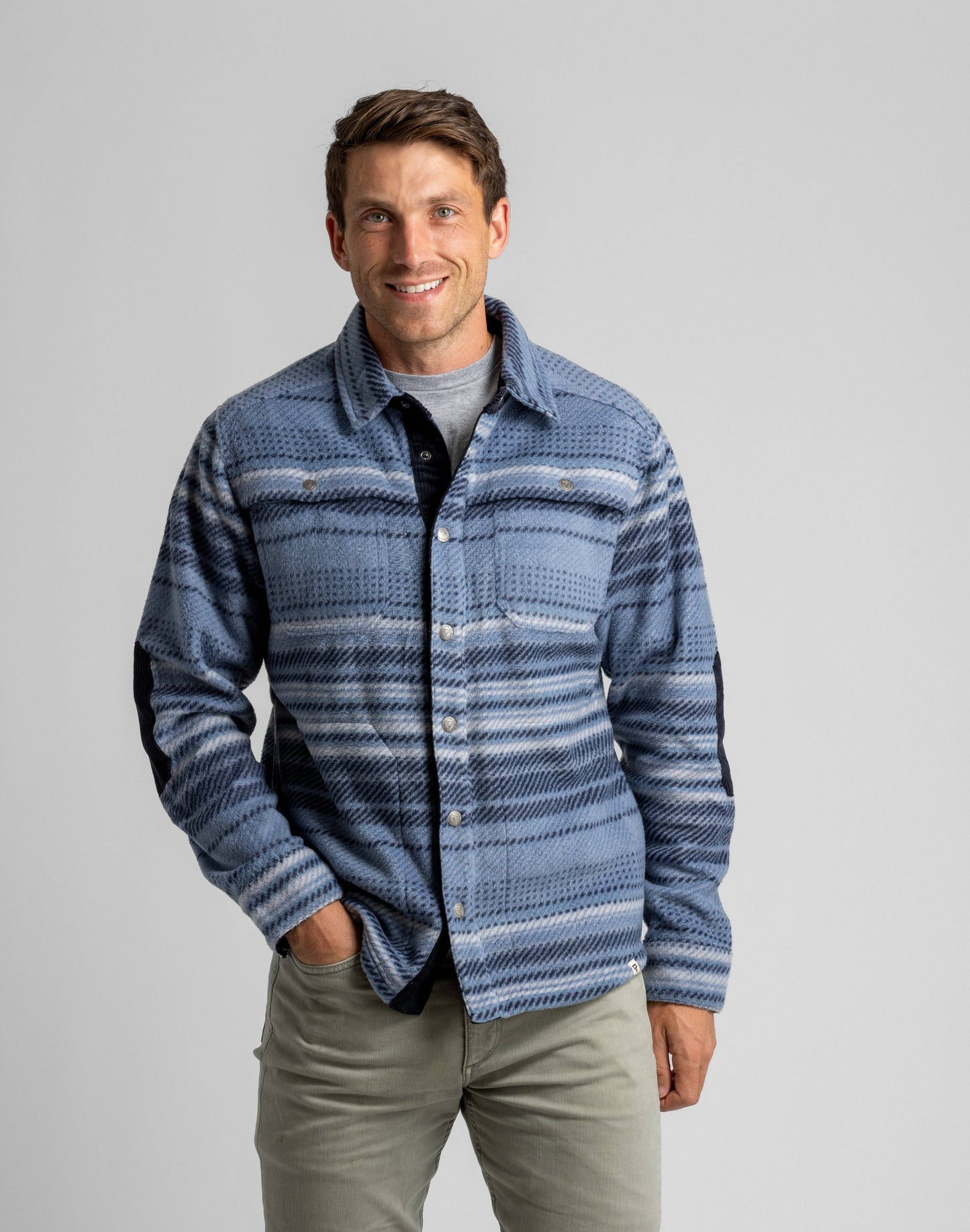 Bear Pebbled Fleece Shirt Jacket