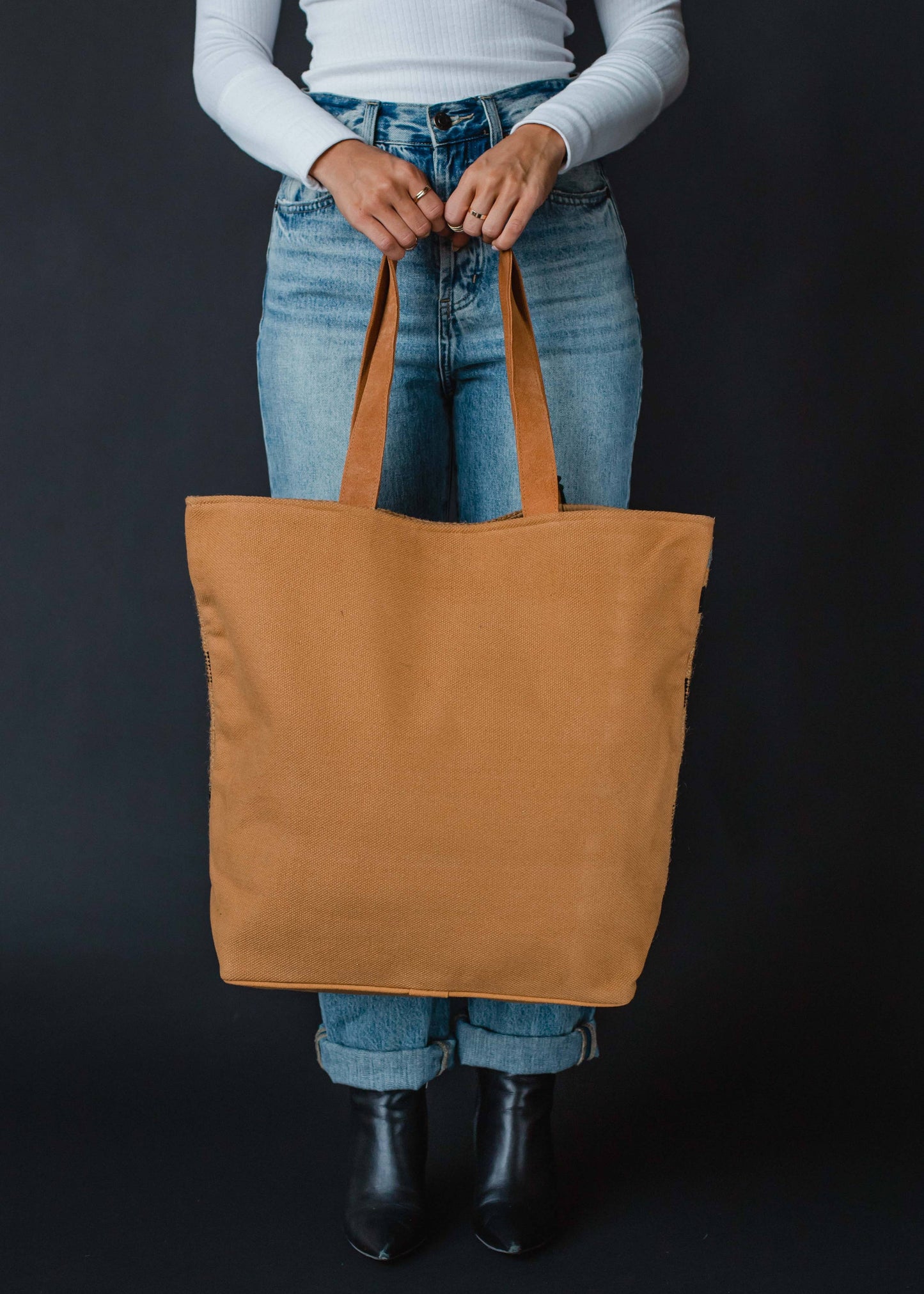 Brwn,blk,grnAztec Tote