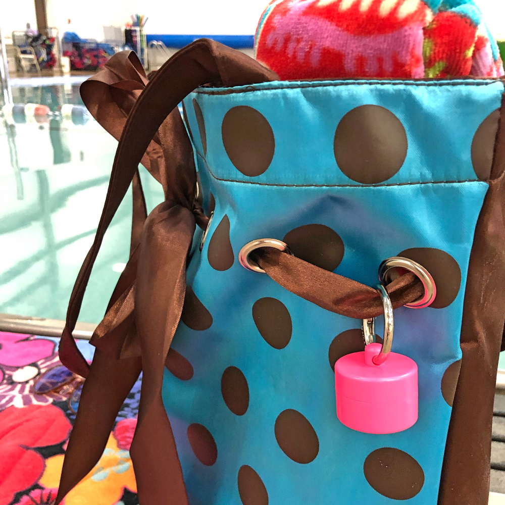 Pink Lion Latch Jewelry/Pill Tote