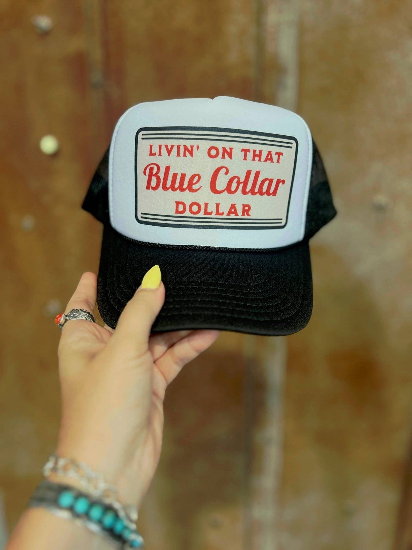 Blue Collar Dollar Trucker Hat