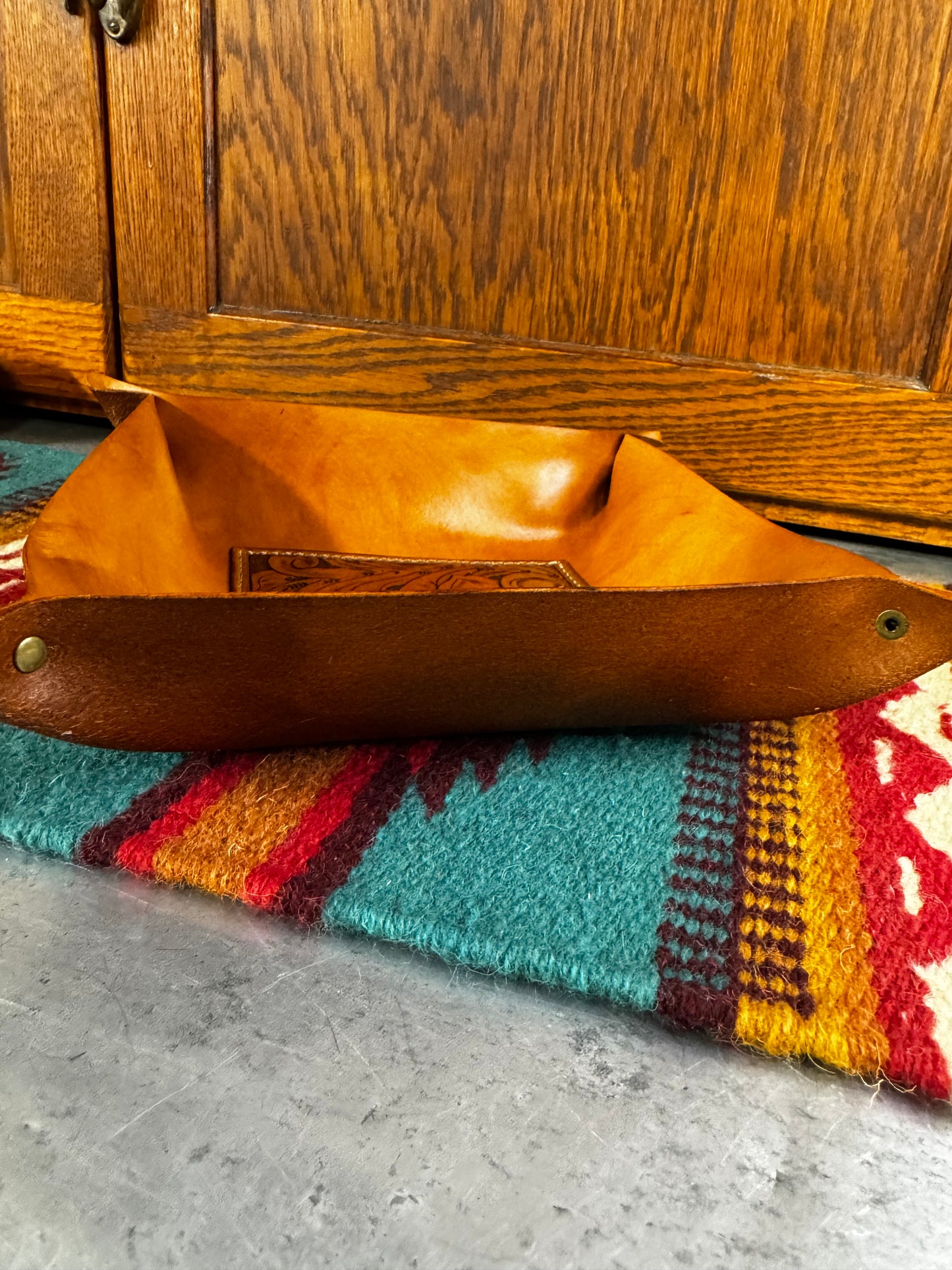 "CATCH ALL" LEATHER TRAY