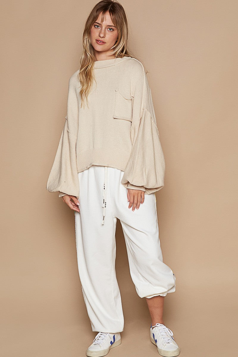 BALLOON SLEEVE SWEATER