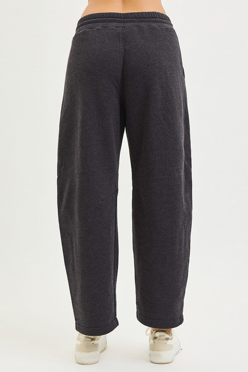 Slouchy Barrel Sweatpants/Washed Black