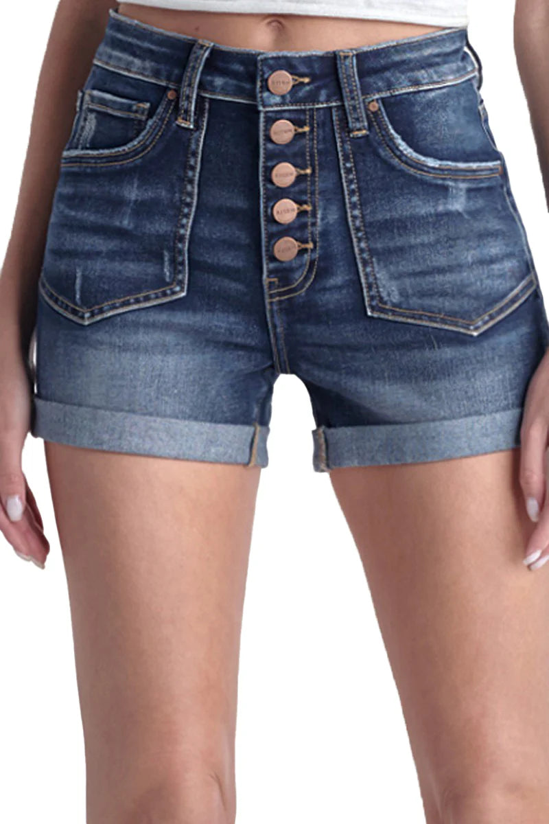 Patch Pocket Roll-Up Shorts