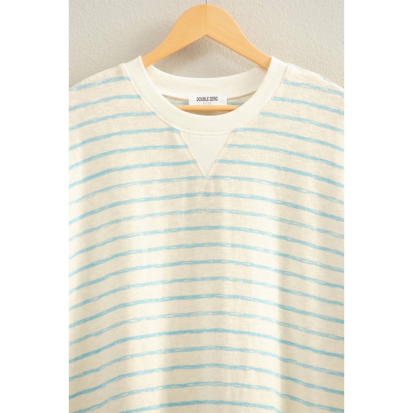 Oversized Striped Top/Blue