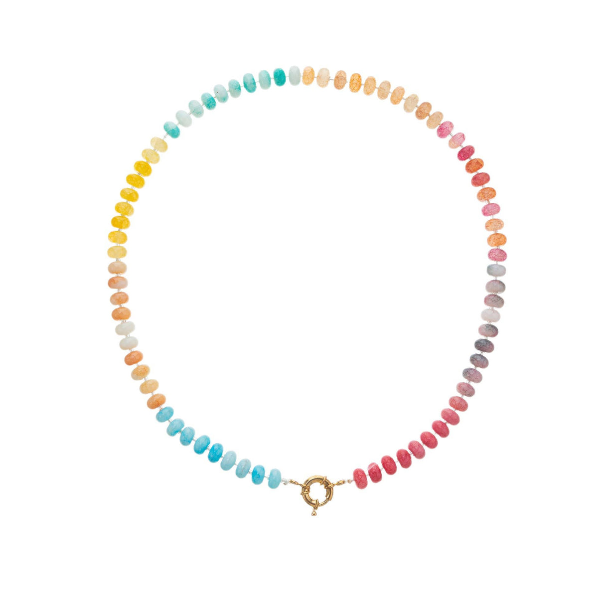 Glass Stone Mixed Necklace/Primary