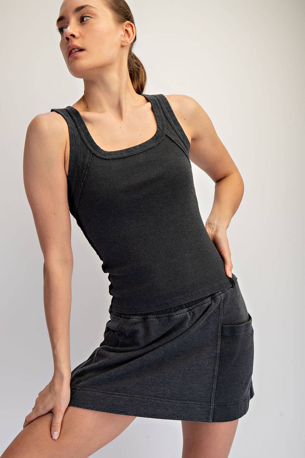 MINERAL RIB TANK/black