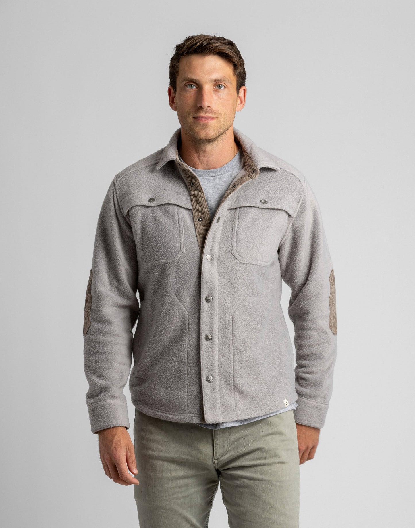 Bear Pebbled Fleece Shirt Jacket