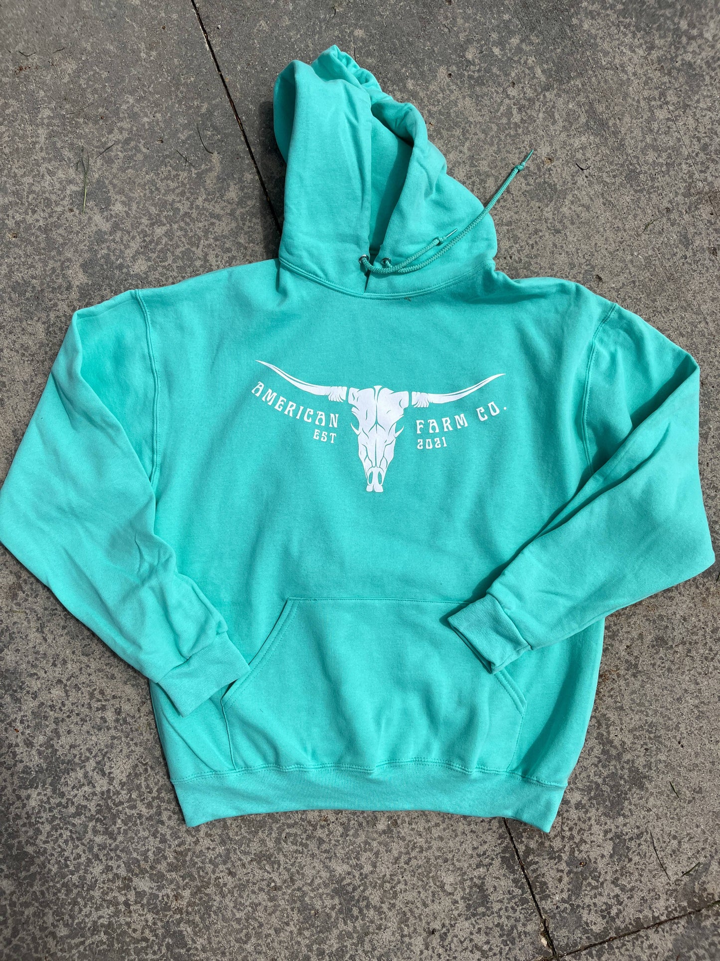 Mint 'Skull' Graphic Hoodie