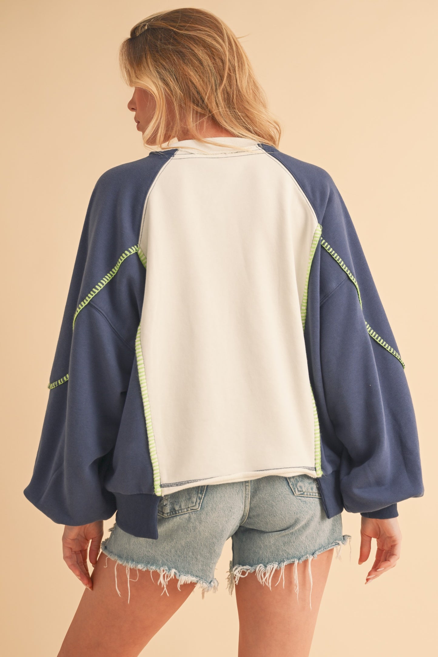 Nya Colorblock Sweatshirt/Blue