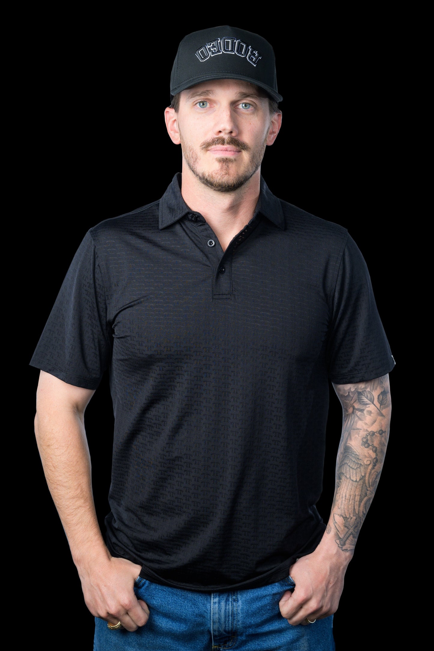 FERRELL POLO - BLACK LASER