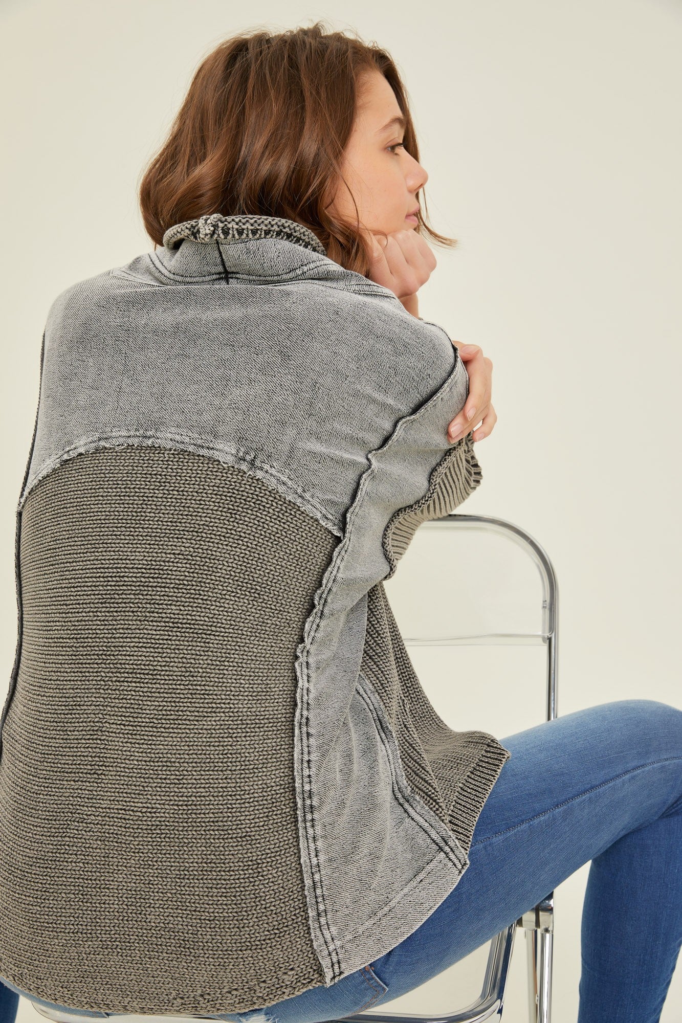 French Terry Cardigan (extended sizing)