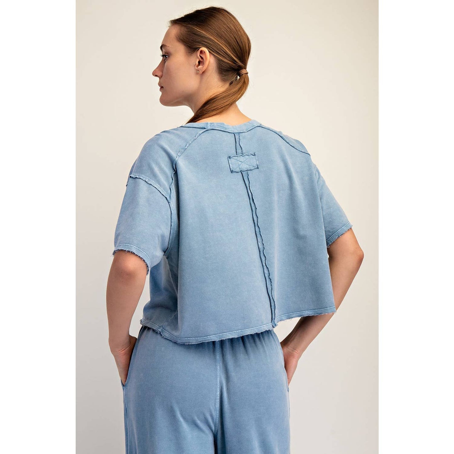 MINERAL WASHED Set/ Dusty Blue