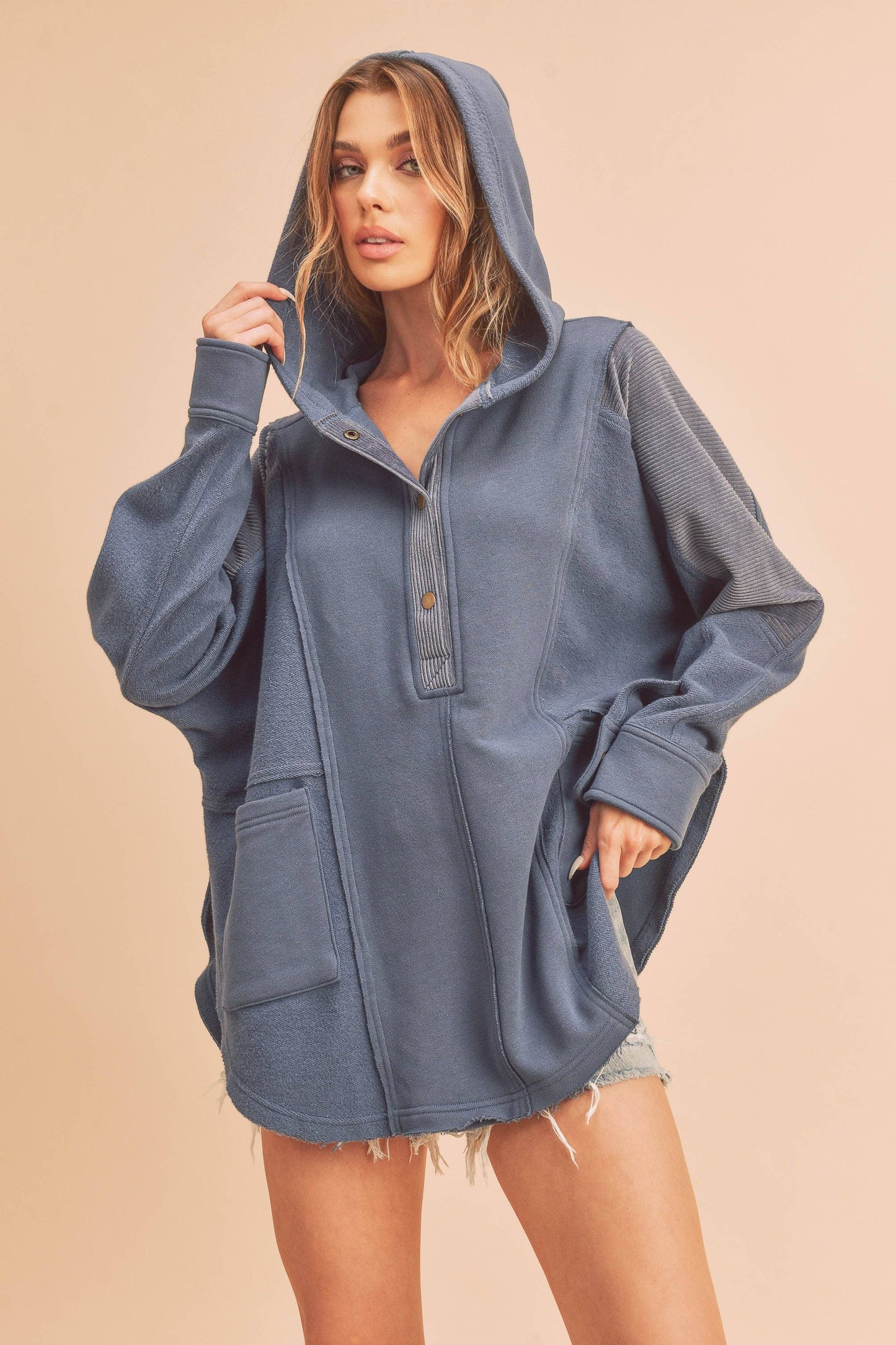 Dove Pullover Hoodie/Slate Blue