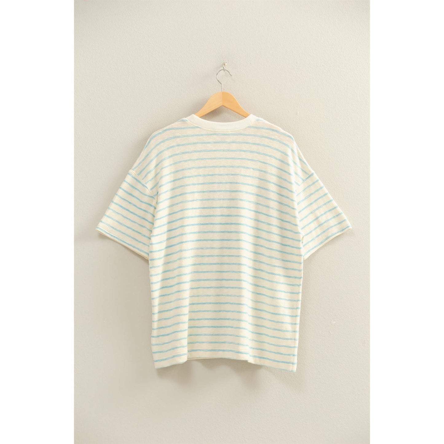 Oversized Striped Top/Blue