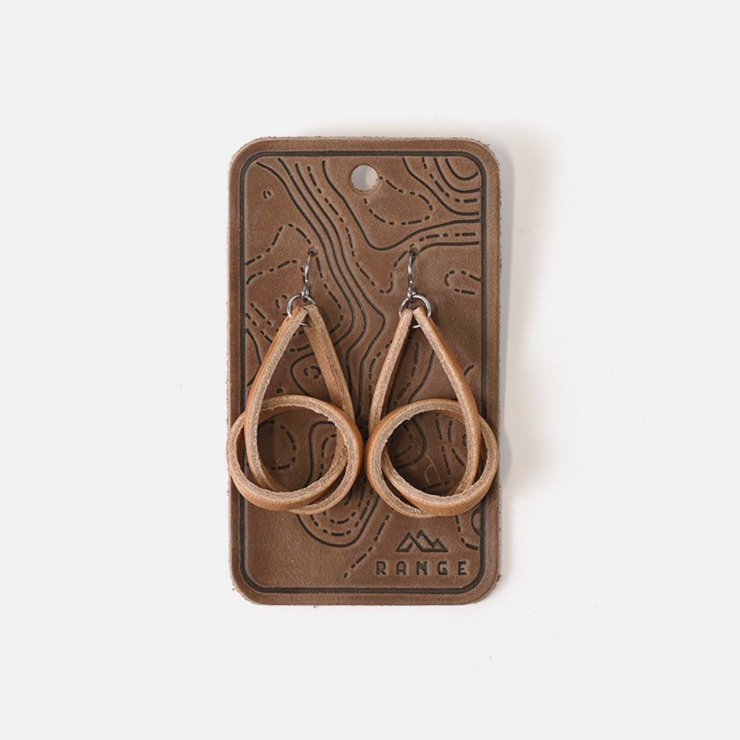 Knot Earrings: Nut Brown