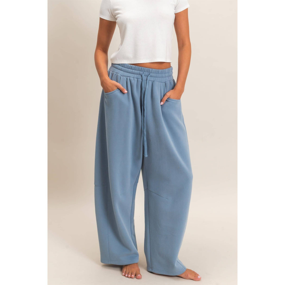 Barrel Sweatpants/DUSTY BLUE