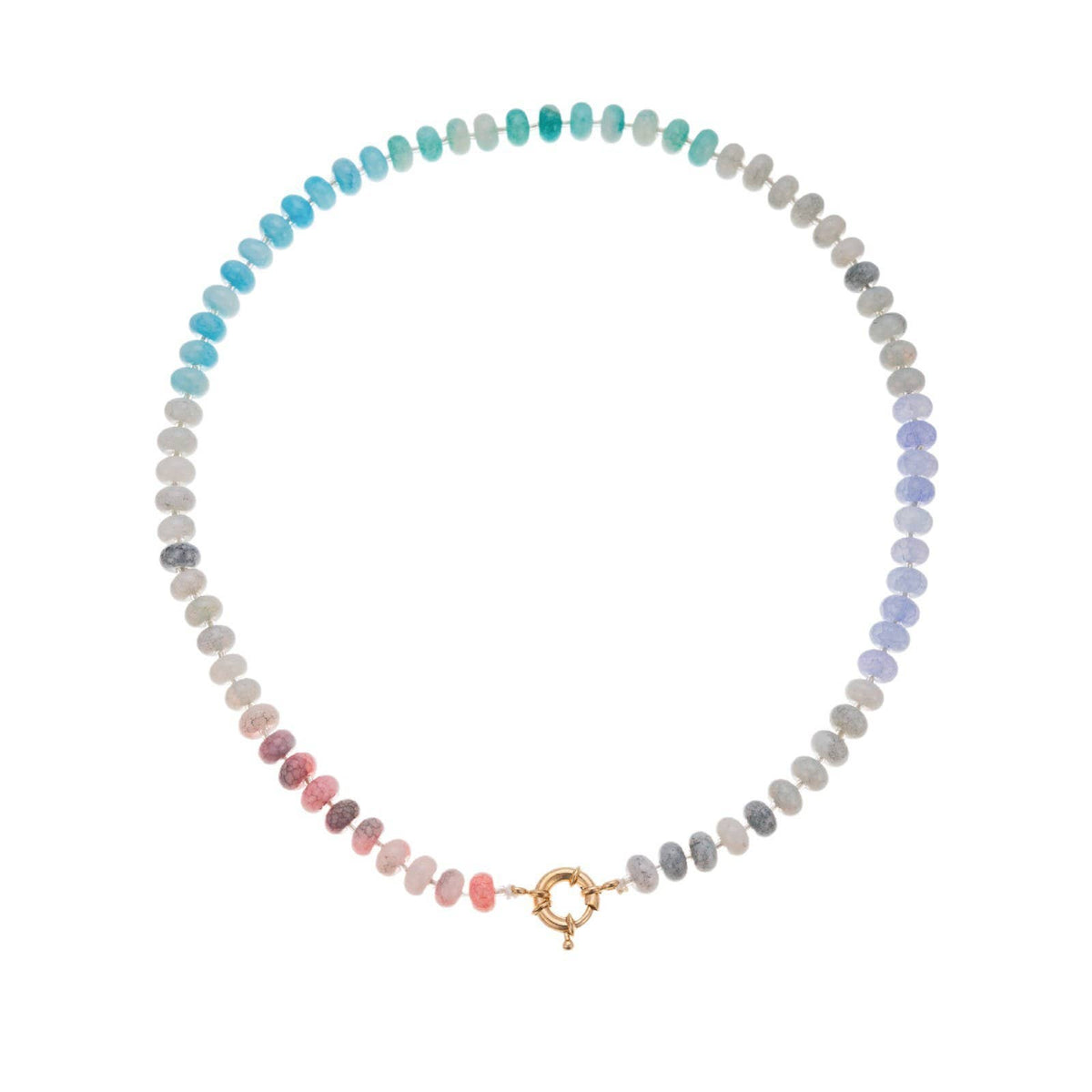 Glass Stone Mixed Necklace/Primary