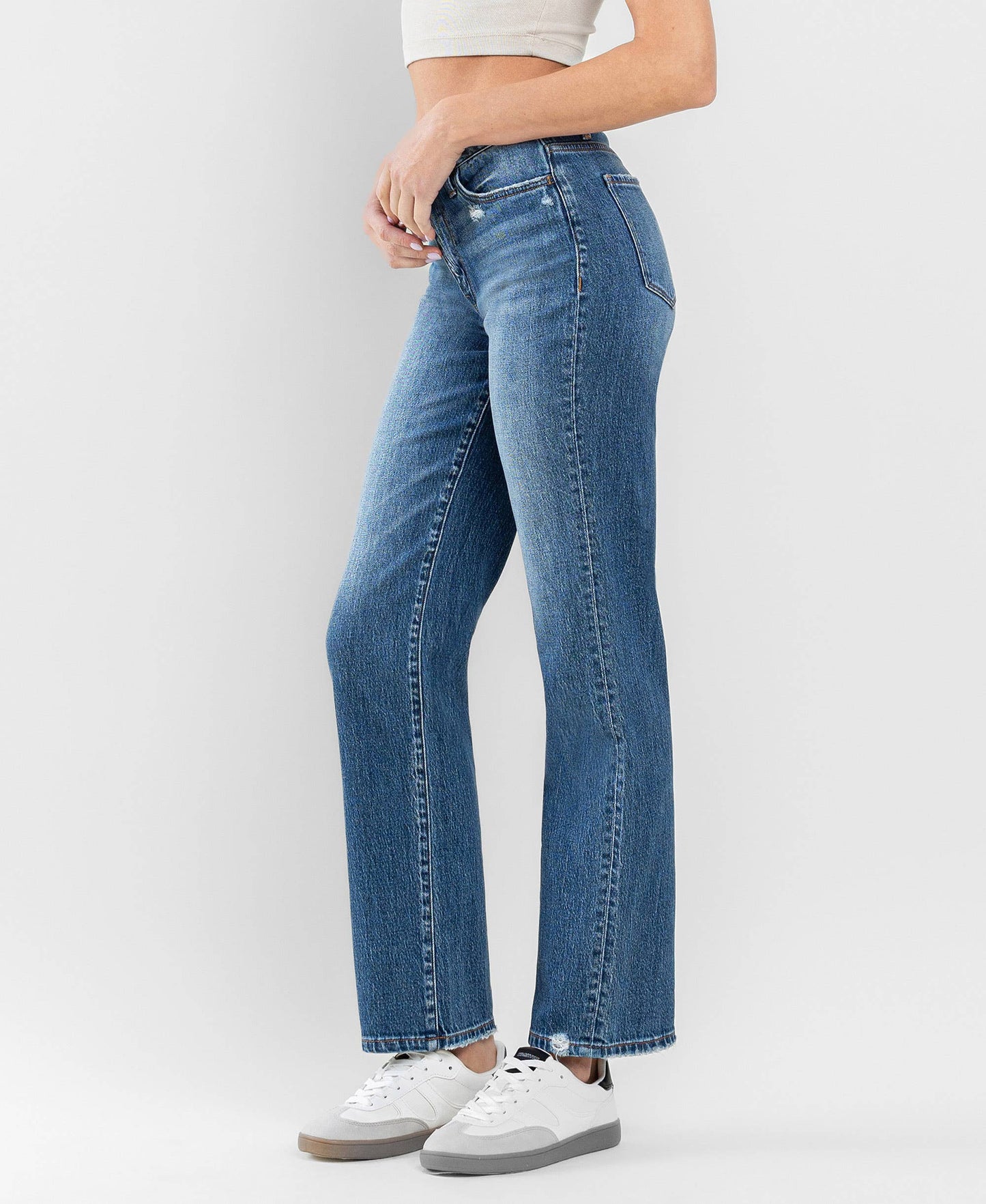 HIGH RISE RELAXED STRAIGHT JEANS