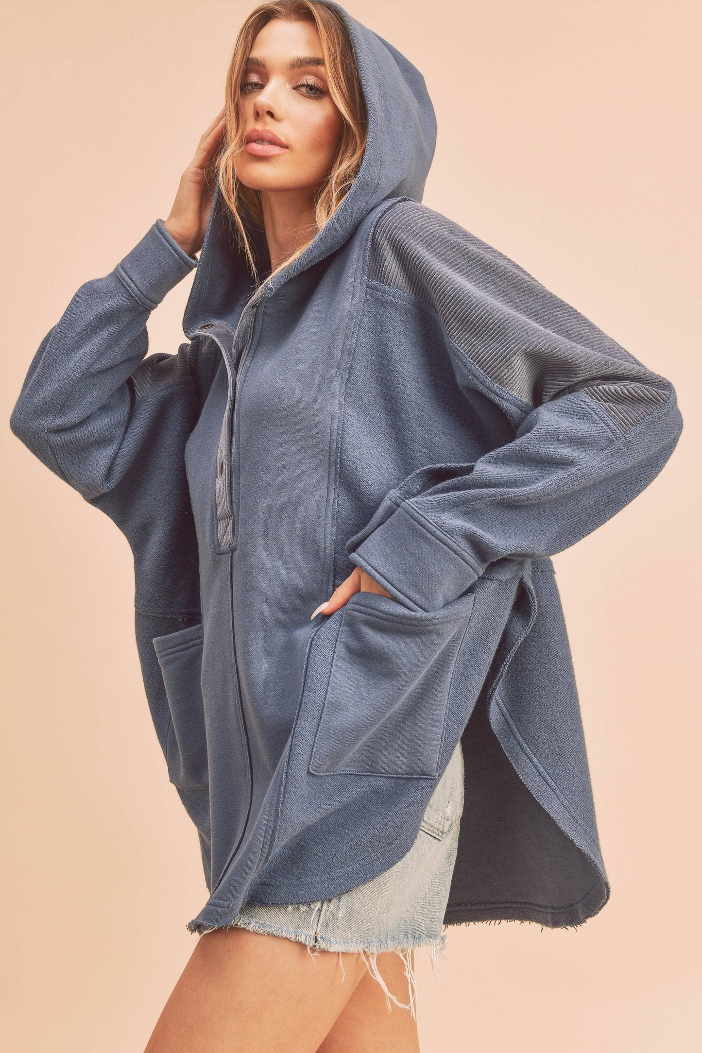 Dove Pullover Hoodie/Slate Blue