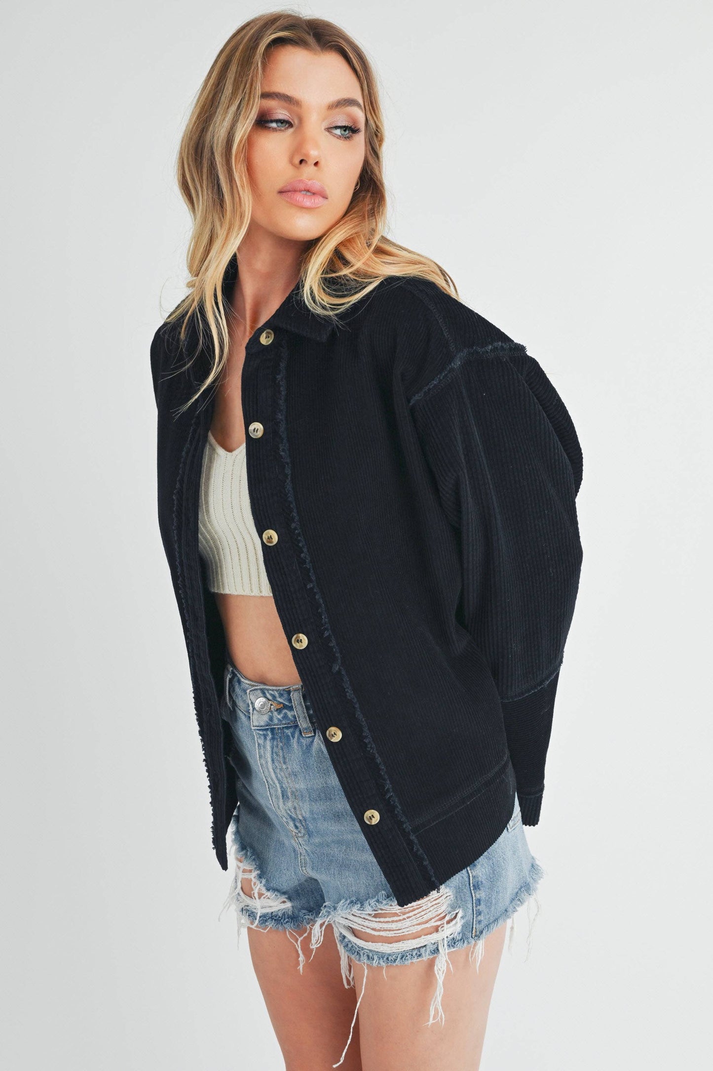 Daphne Corduroy Jacket/Black