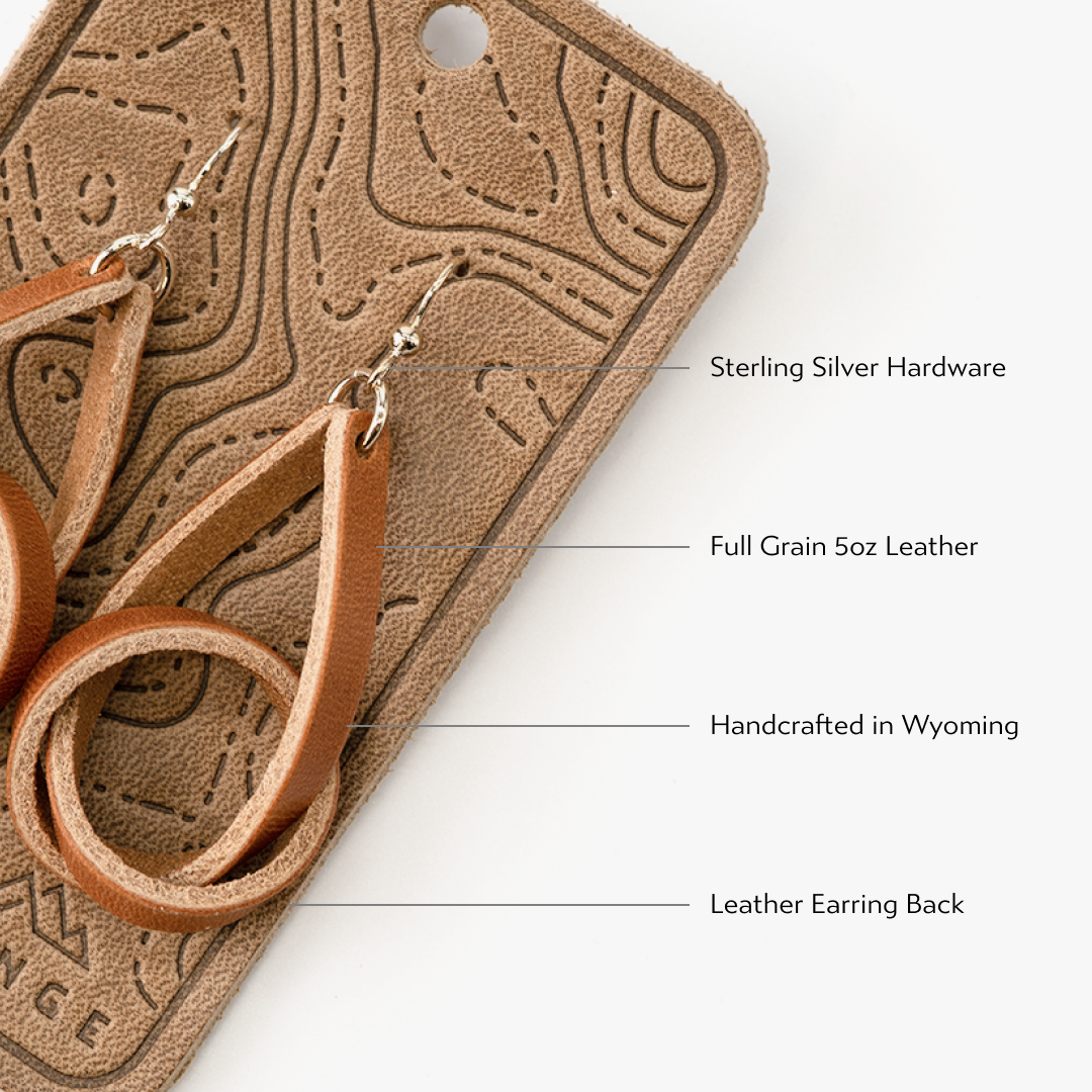 Knot Earrings: Nut Brown