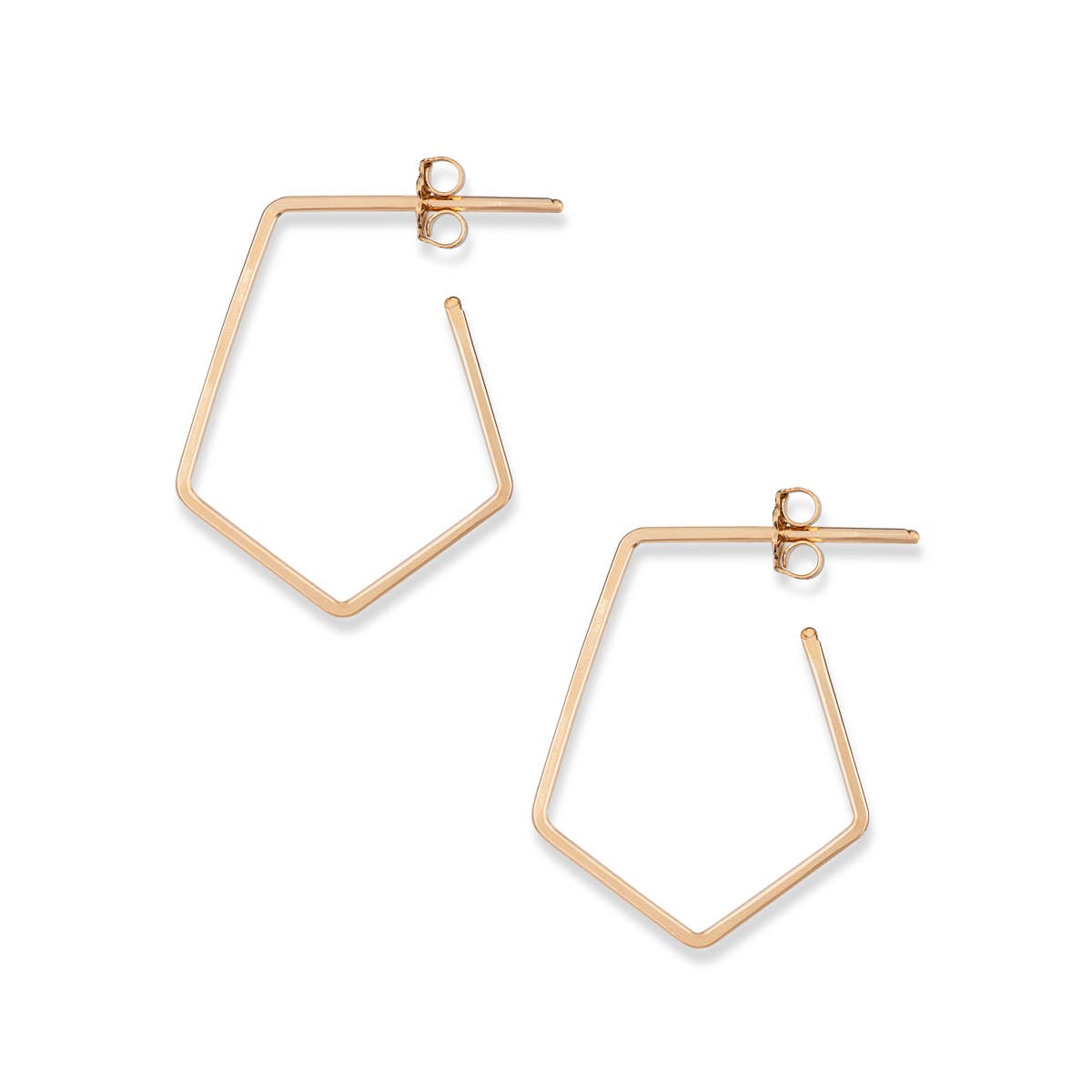 Prism Post Hoop Earring/Gold