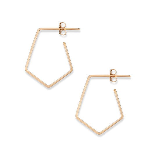 Prism Post Hoop Earring/Gold