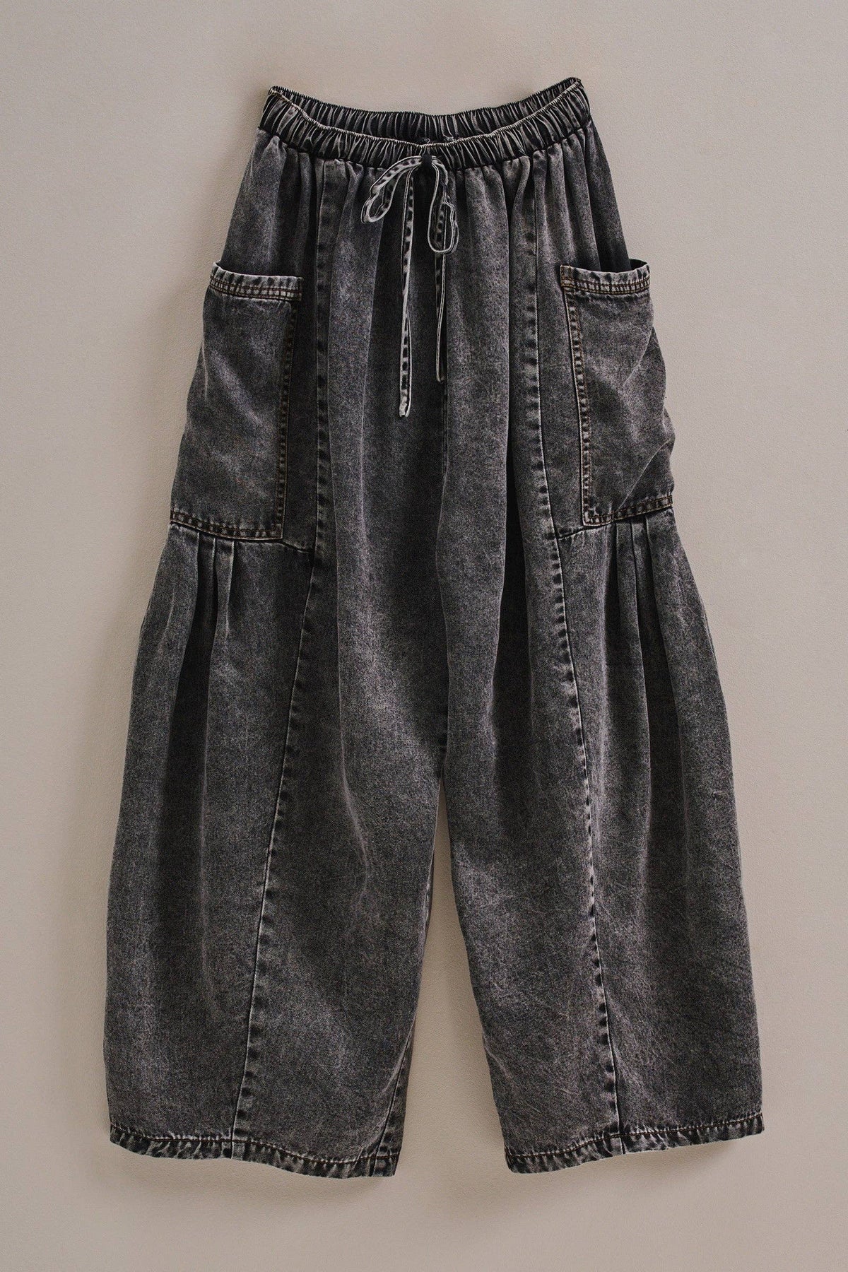 Utility Wide Leg Pants/Charcoal