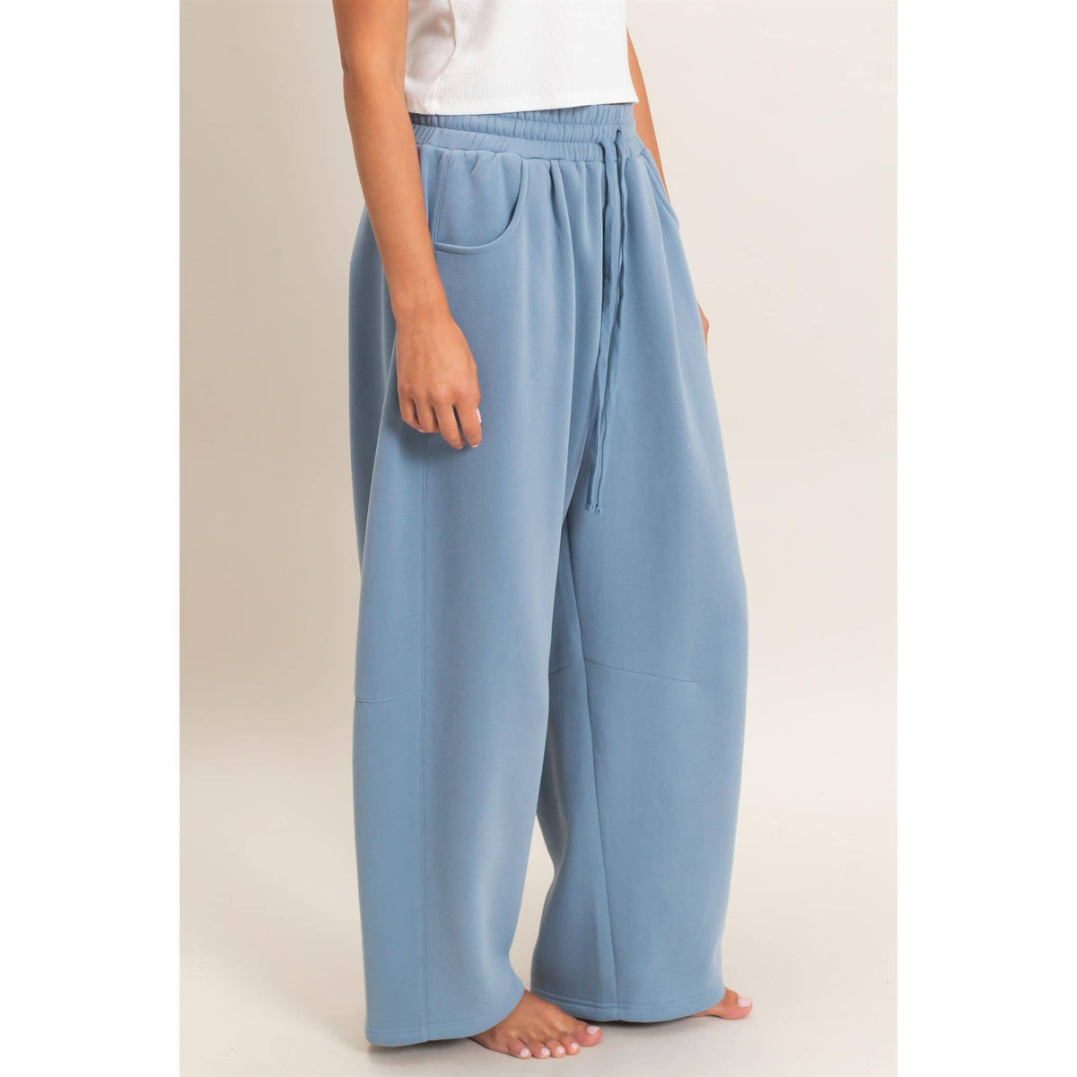 Barrel Sweatpants/DUSTY BLUE