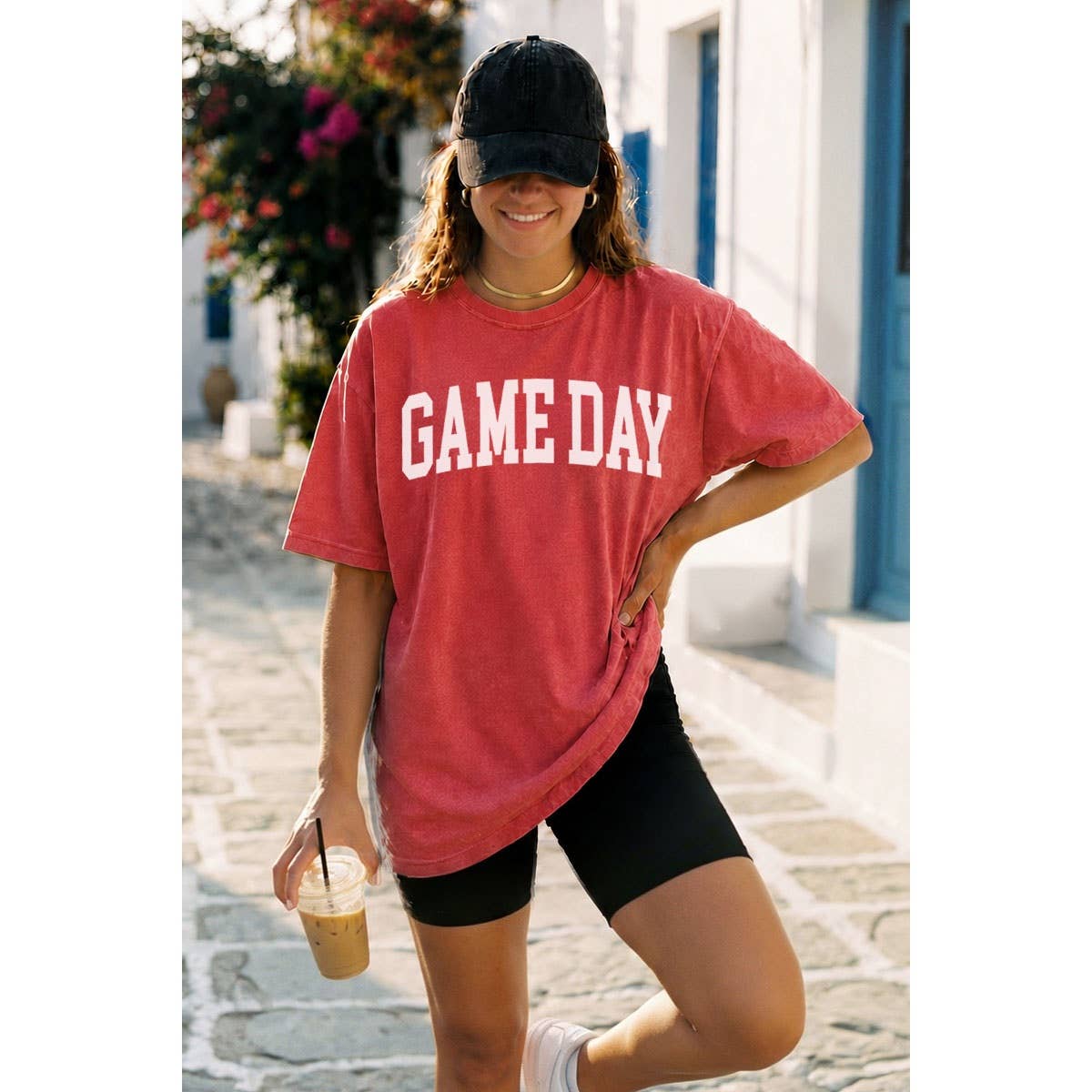 GAMEDAY OVERSIZED TEE/RED