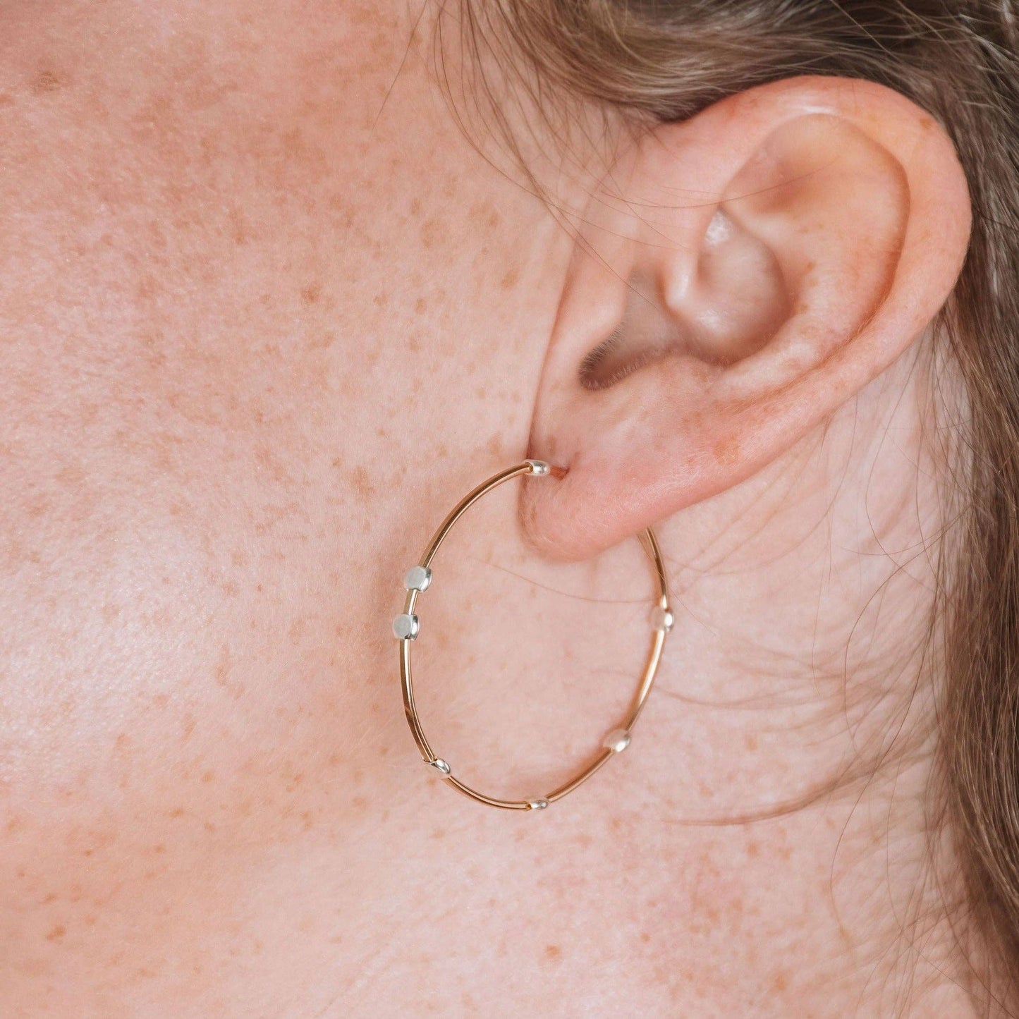 Cosmos Hoop Earrings
