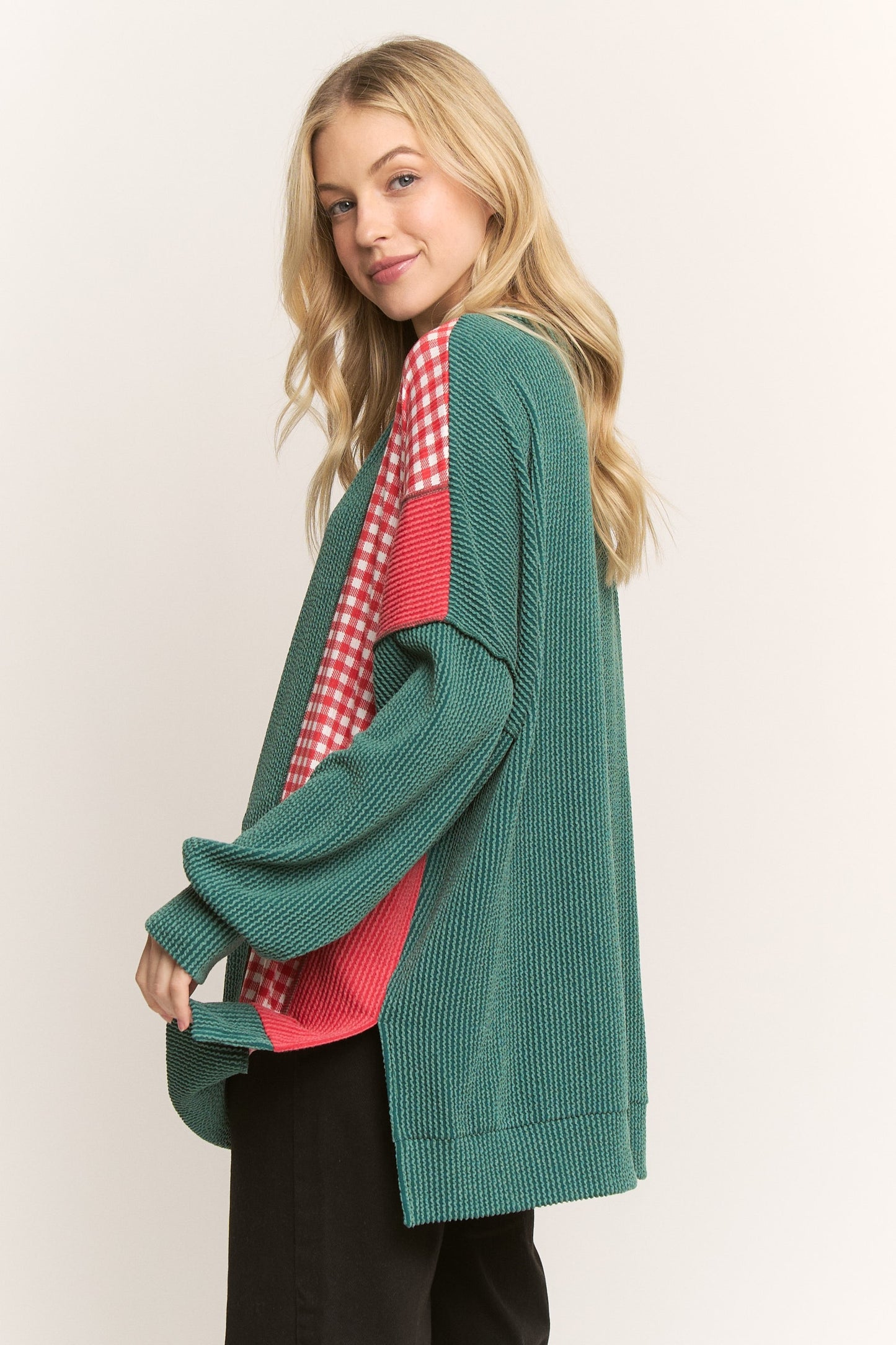 Red & Green Color Block Christmas