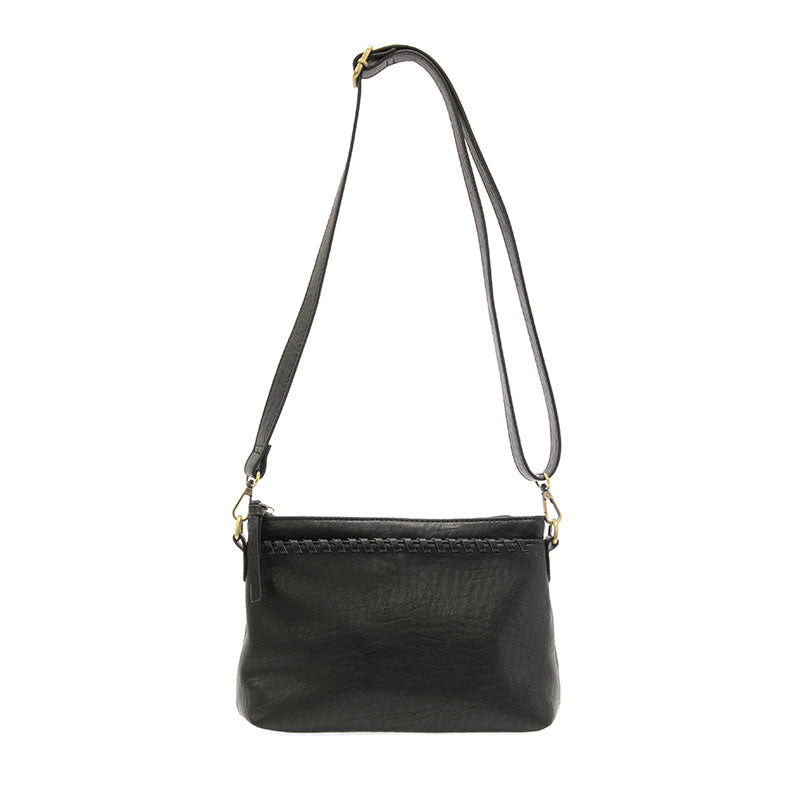 joy/BLACK WHIPSTITCH CROSSBODY