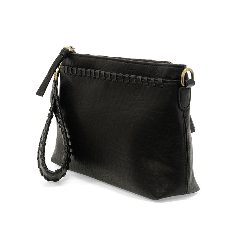 joy/BLACK WHIPSTITCH CROSSBODY