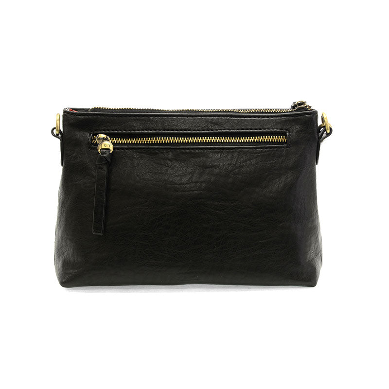 joy/BLACK WHIPSTITCH CROSSBODY