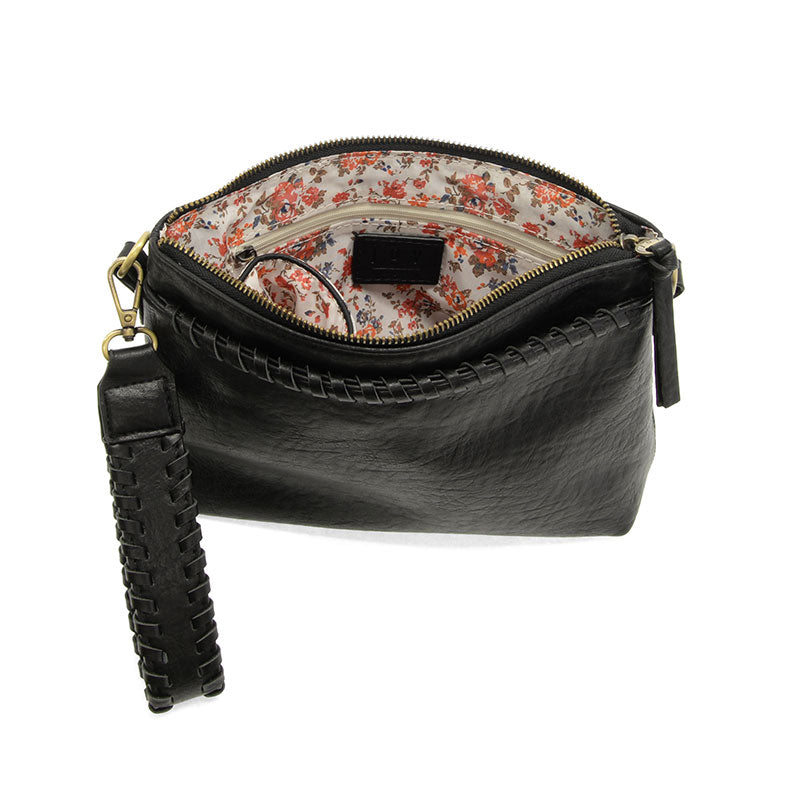 joy/BLACK WHIPSTITCH CROSSBODY
