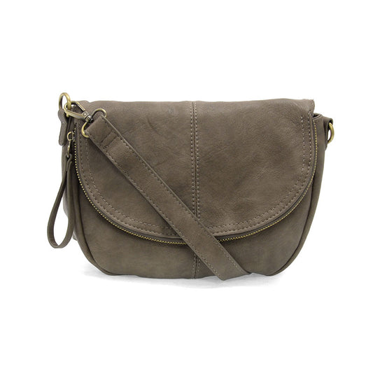 joy/HELENE SADDLE CROSSBODY/drk taupe