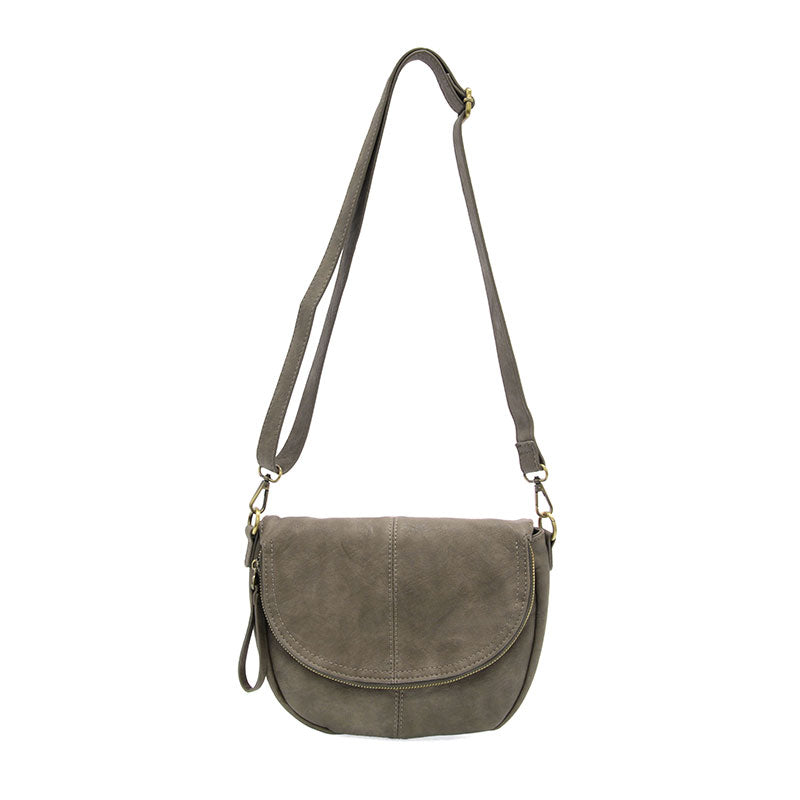 joy/HELENE SADDLE CROSSBODY/drk taupe
