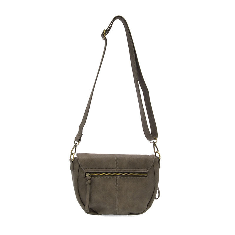joy/HELENE SADDLE CROSSBODY/drk taupe