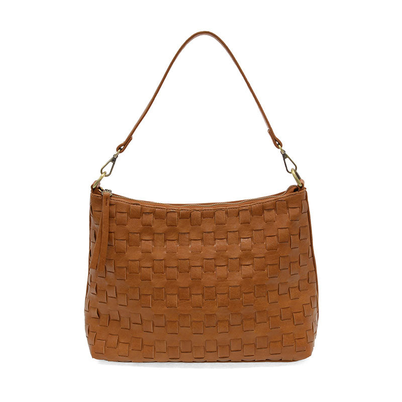 joy/COGNAC WINNIE WOVEN HOBO