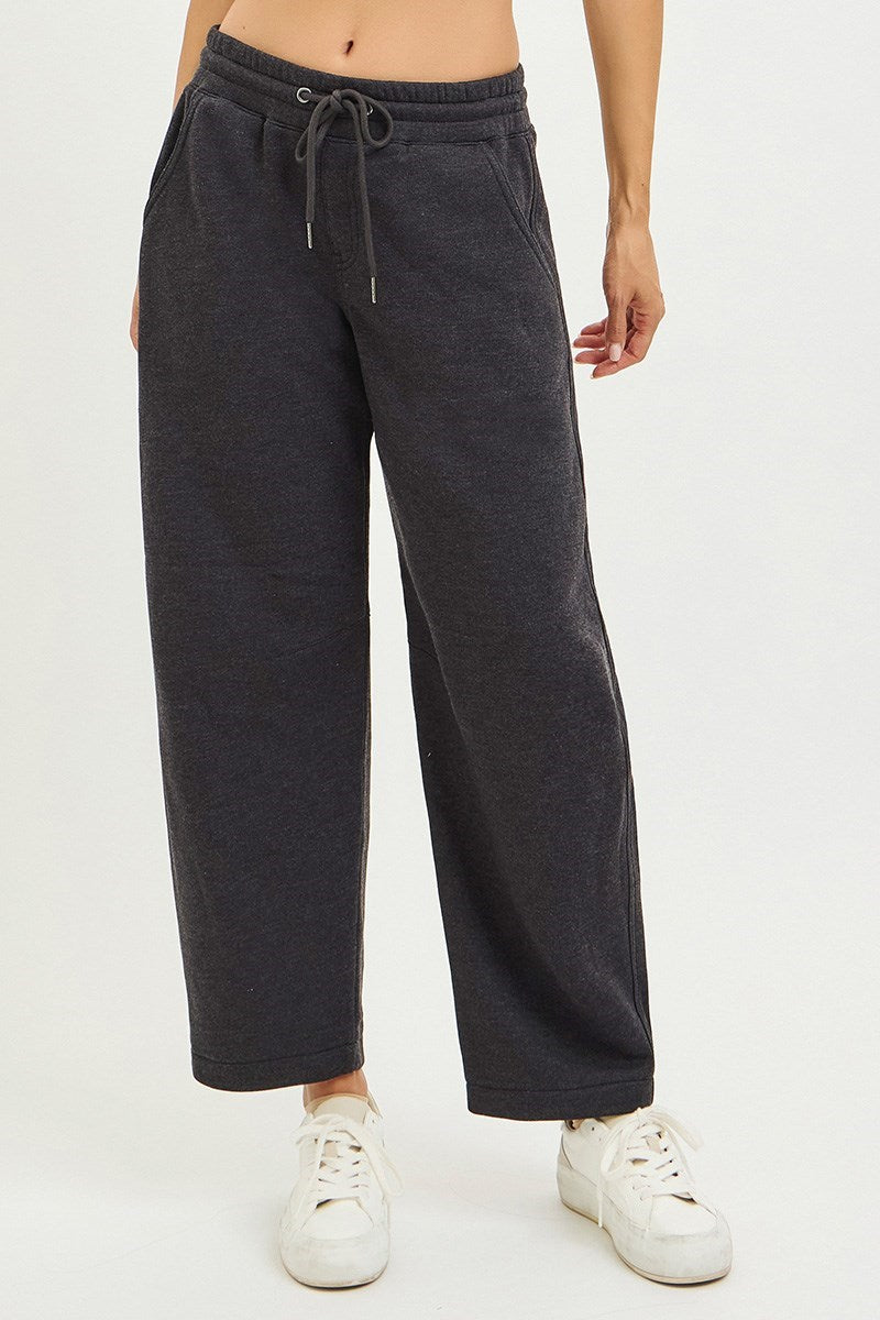 Slouchy Barrel Sweatpants/Washed Black