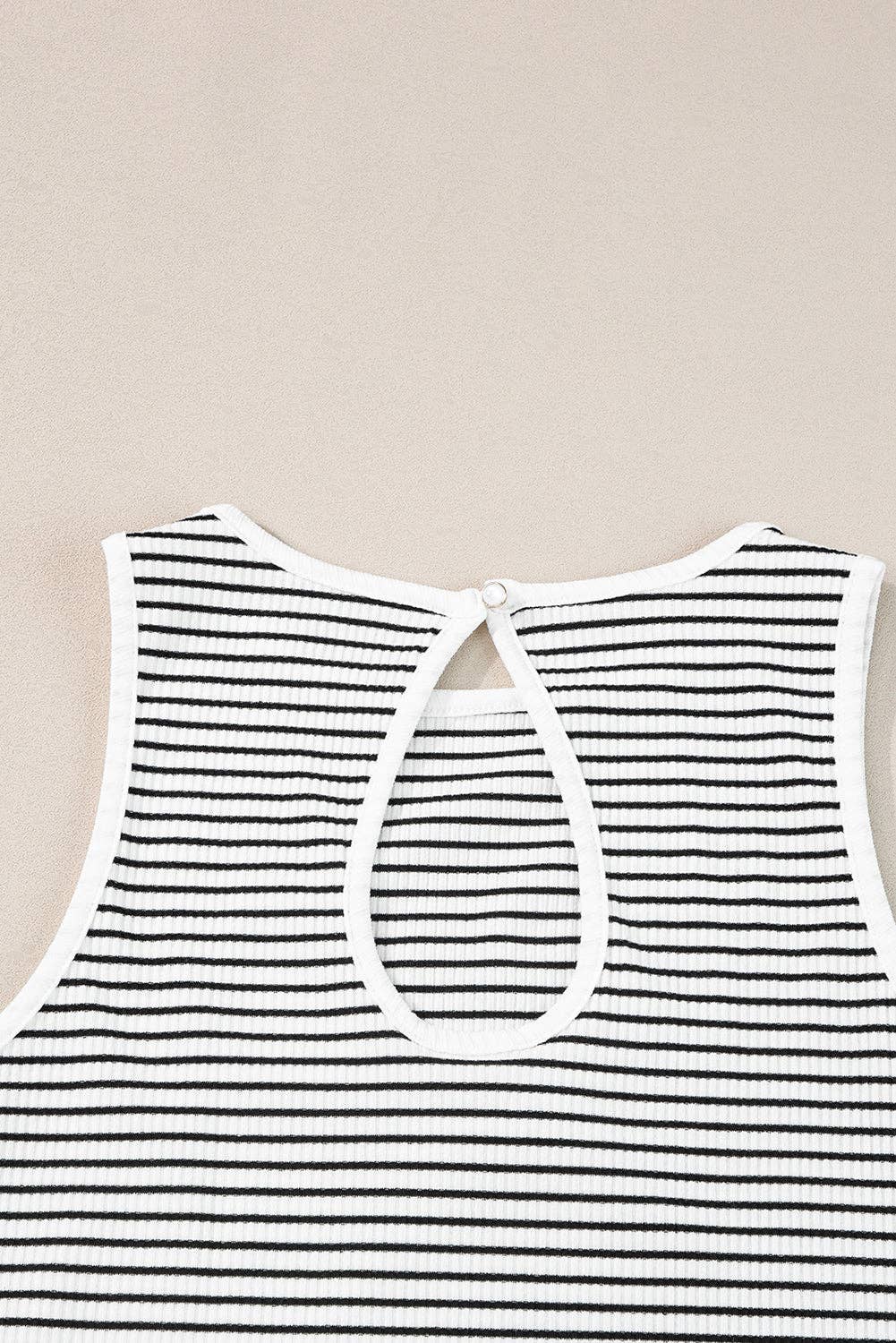 Striped Ribbed Tank