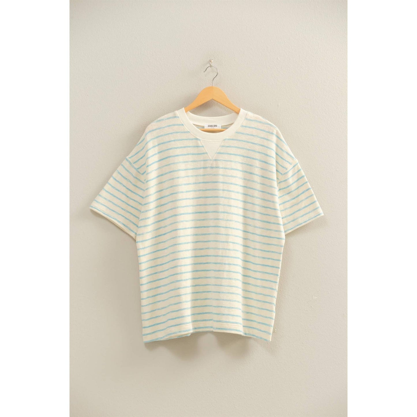 Oversized Striped Top/Blue