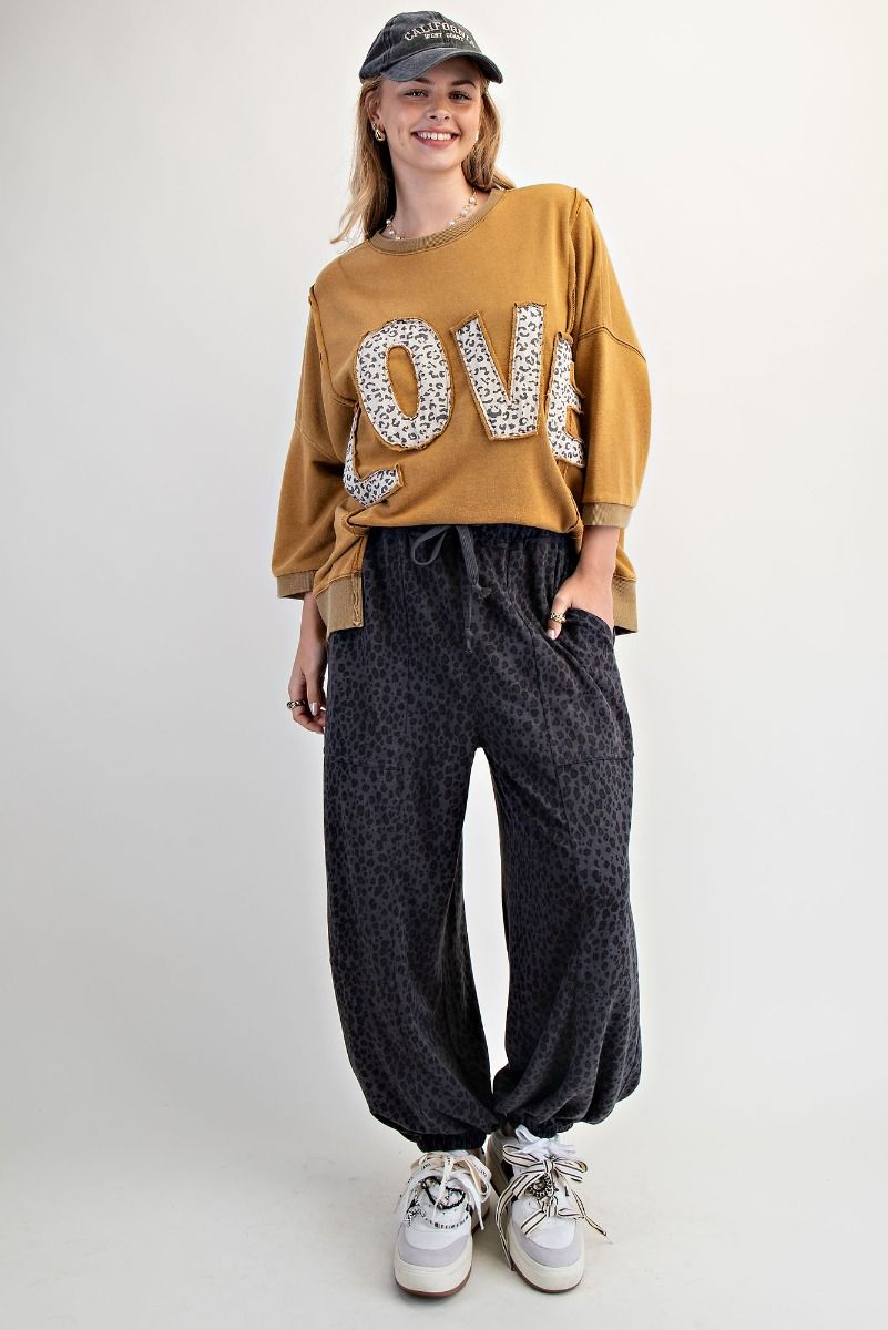Terry Ash Pants/Charcoal